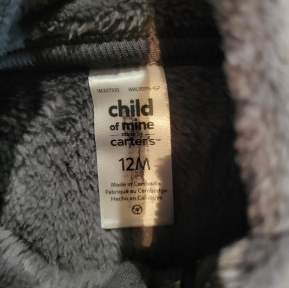 LOT OF 4 PCS BOYS (3) FULL-ZIP HOODED JACKETS (1) VEST ALL SZ 12 MONTH EXC COND - Picture 6 of 10